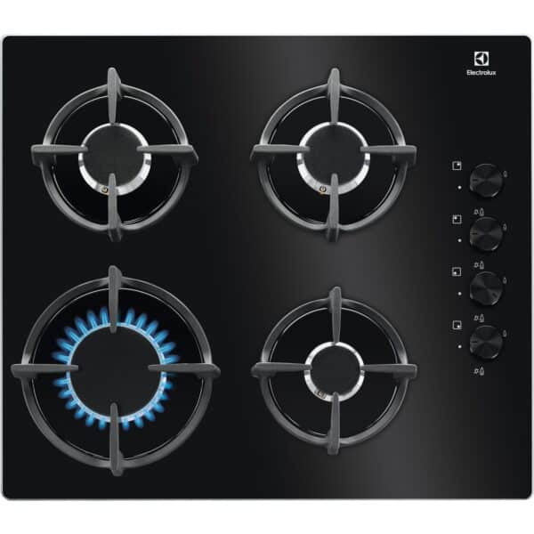 gaasipliidiplaat 60 cm 600 Keraamiline gaasipliidiplaat KGG6407K, Electrolux