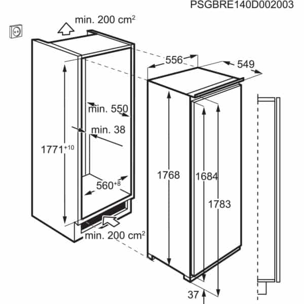 SKE818E1DC, 6000 Integreeritud Jahekapp kõrgus 176.9 cm , AEG - Image 3
