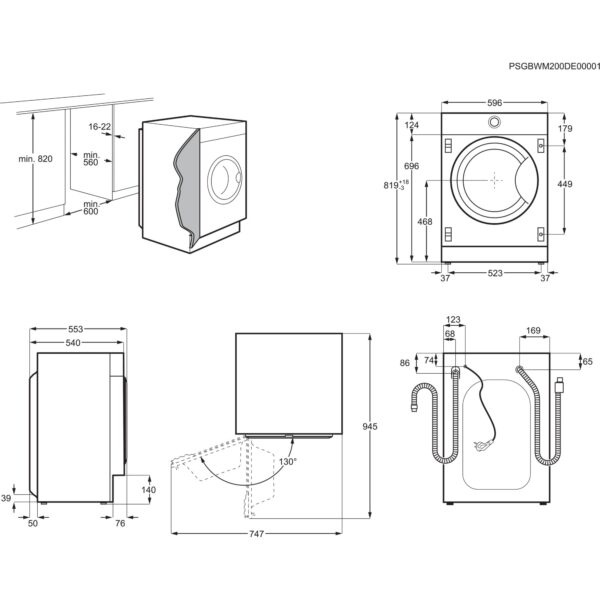 PerfectCare 800 UltraCare Pesumasin sügavus 54 cm EW8F348SCI, Electrolux - Image 6
