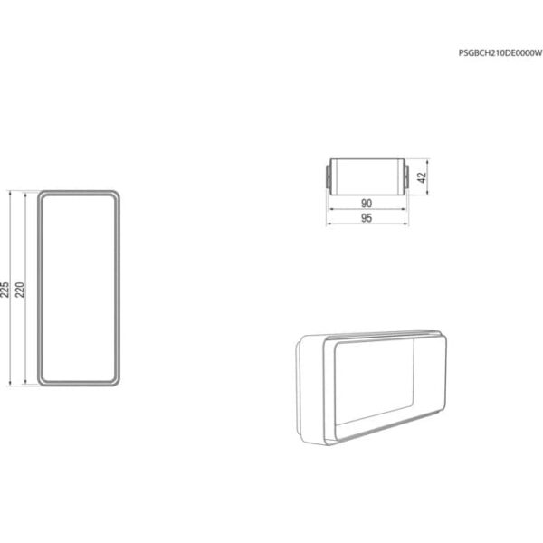 Toruühendus, kand., 220x90 Female, M2CKCF06, Electrolux - Image 2