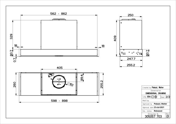 Õhupuhastaja Faber Ultra Slim KL A60 - Image 4