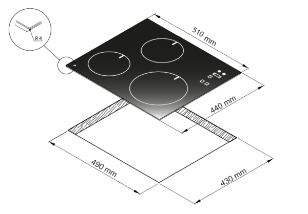 Induktsioonplaat Greentek BIM430 - Image 3