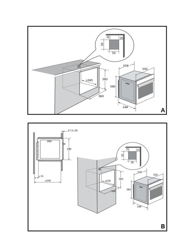 Integreeritav ahi Brandt BOH3415A - Image 5