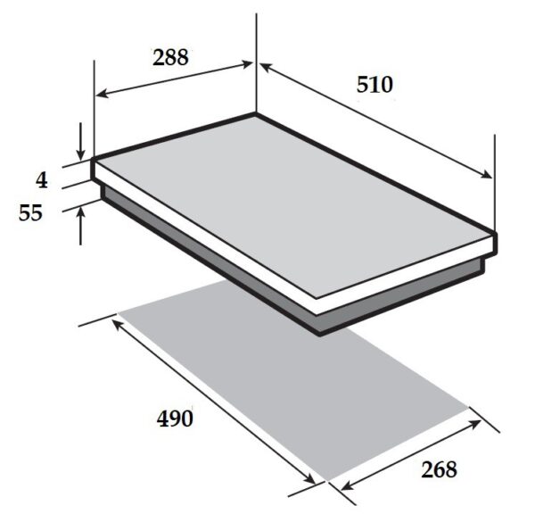 Keraamiline pliidiplaat Brandt BPV6222B - Image 3