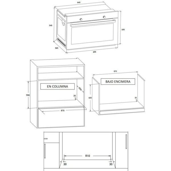 Integreeritav ahi De Dietrich DOE7900XE - Image 3