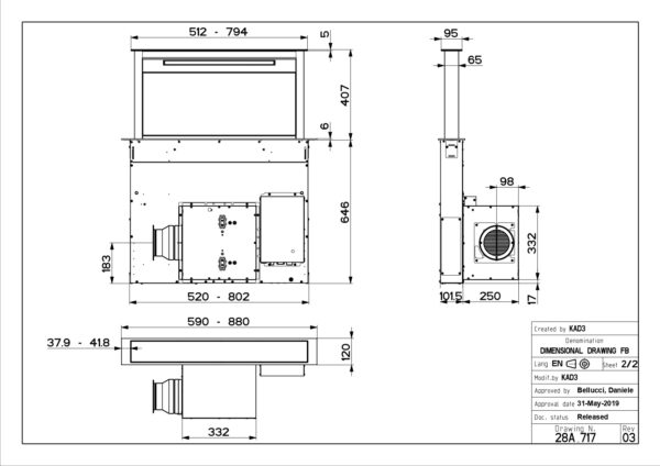 Õhupuhastaja Faber Fabula EVO+BK A90 must - Image 5
