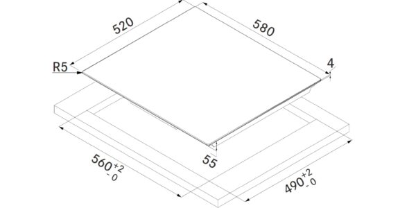 Induktsioonplaat Faber FCH63 hall - Image 2