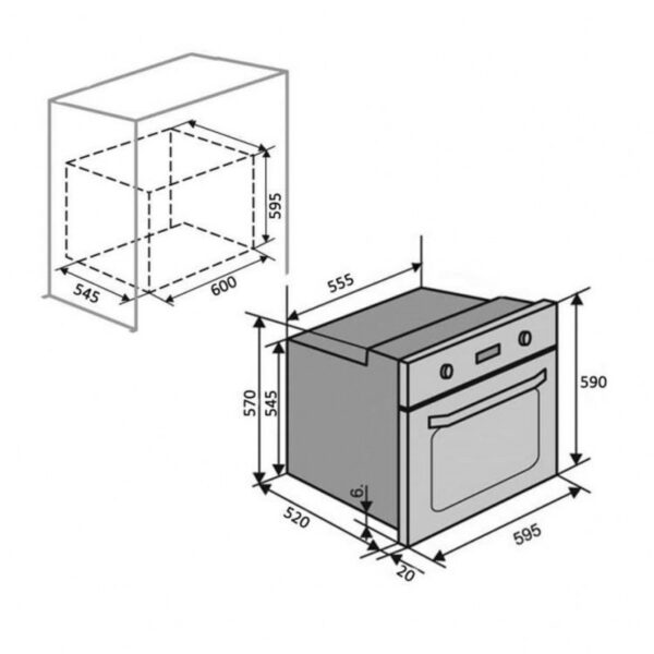 Integreeritav ahi Schlosser OE629CBL - Image 4