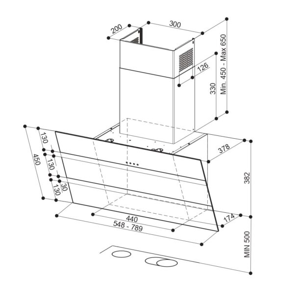 Õhupuhastaja Faber Steelmax EV8 BK/X A55 - Image 3