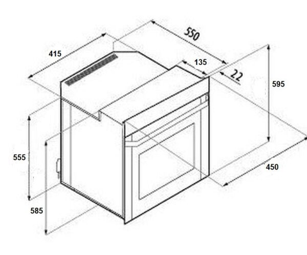 Integreeritav ahi Starkke STM45IX - Image 2