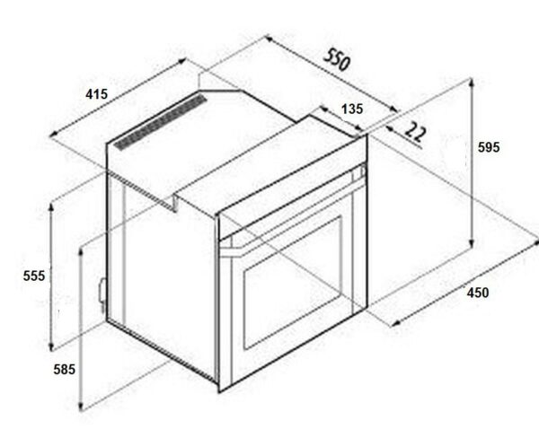 Integreeritav ahi Starkke STM45WH - Image 3