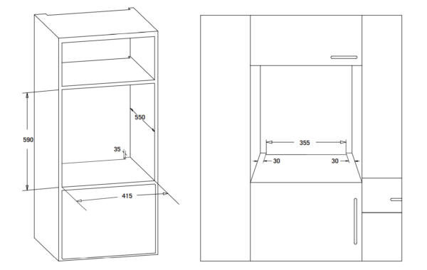 Integreeritav ahi Starkke STM45WH - Image 4