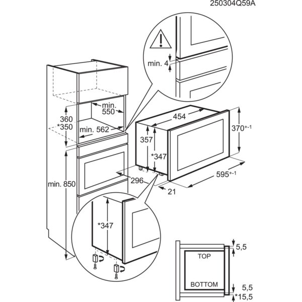 TouchOpen integreeritav Mikrolaineahi, NMB6S171SB, AEG - Image 2