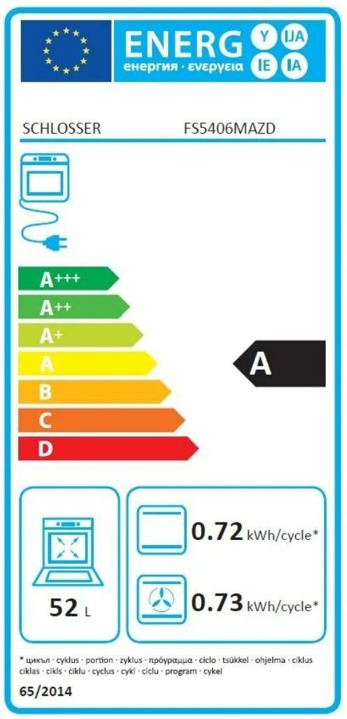 Gaasipliit elektriahjuga Schlosser FS5406MAZDR - Image 5