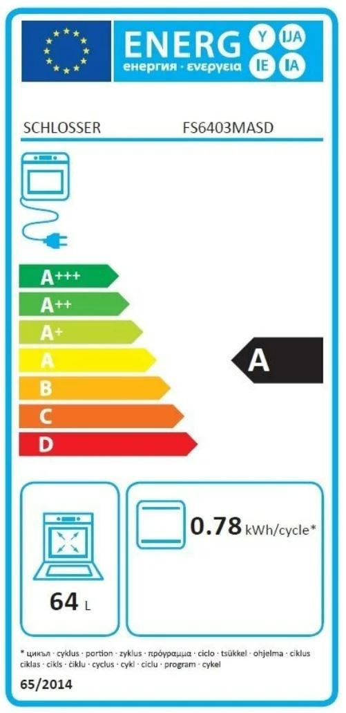 Gaasipliit elektriahjuga Schlosser FS6403MASD - Image 2