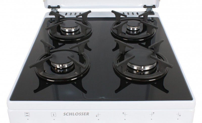 Gaasipliit elektriahjuga Schlosser FS6403MASW, valge - Image 2