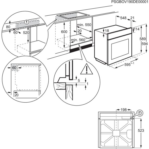 integreeritav ahi SurroundCook with SteamBake 500  LOD8P39Z, Electrolux - Image 10