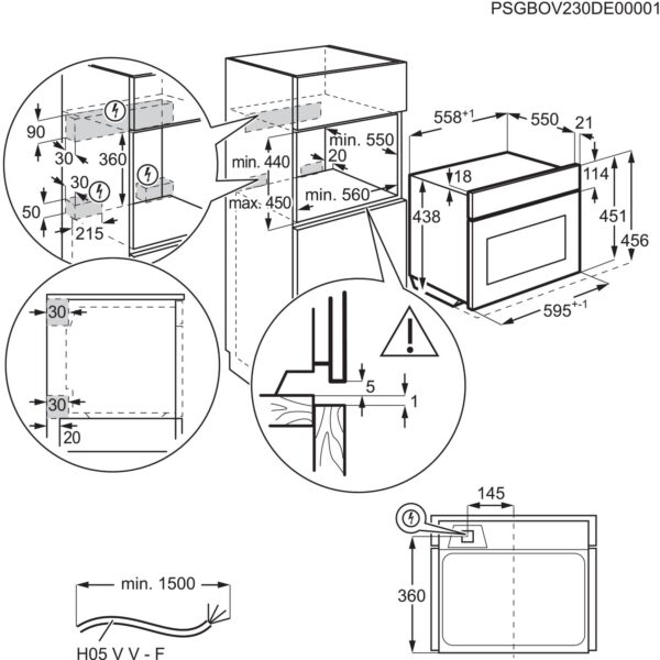 integreeritav kompaktahi MealAssist Microwave 700  EVM8E09X, Electrolux - Image 9
