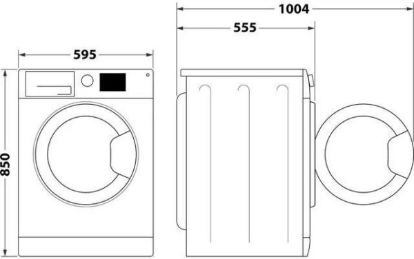 Eestlaetav Kuivatiga pesumasin Indesit BDE86436WSVEE - Image 6
