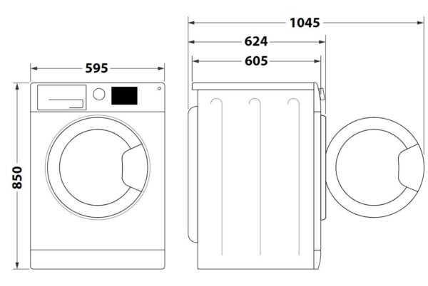 Kuivatiga pesumasin Hotpoint-Ariston NDD11725BDAEE - Image 6