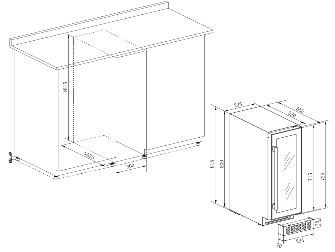 Veinikülmik La Sommeliere LSBU18DZ - Image 4