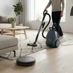 Robot- ja tavatolmuimeja kodus